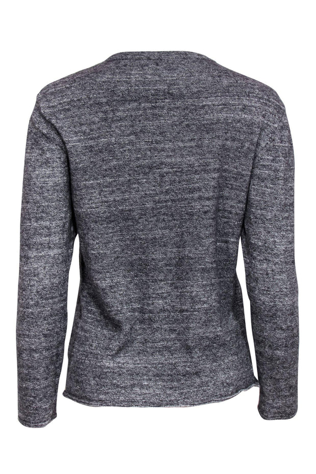 Current Boutique-Billy Reid - Heather Grey Henley Sweater Sz S