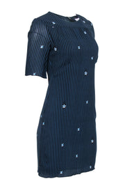 Current Boutique-Bimba y Lola - Navy & Black Striped Short Sleeve Dress Sz S