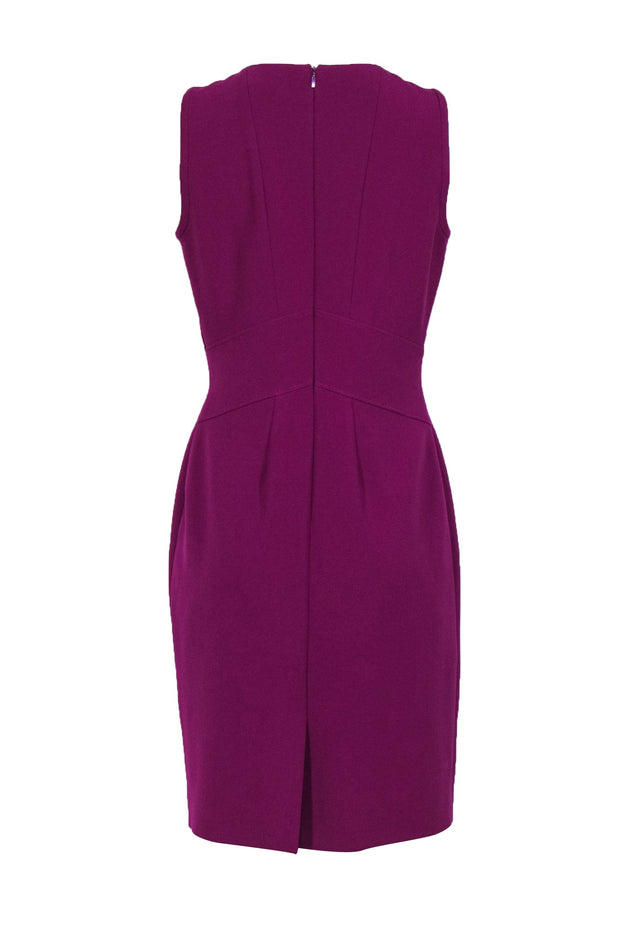 Current Boutique-Boss Hugo Boss - Magenta Fitted Sheath Dress w/ Defined Waistline Sz 8