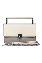 Current Boutique-Botkier - Ivory & Black "Lennox" Convertible Crossbody w/ Bar Handle