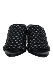 Current Boutique-Bottega Veneta - Black Quilted Leather Mule Heel Sz 8