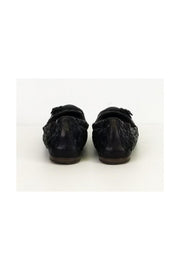 Current Boutique-Bottega Veneta - Black Woven Flats Sz 6.5