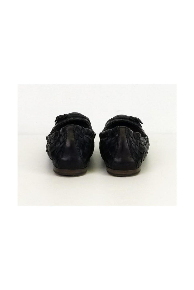 Current Boutique-Bottega Veneta - Black Woven Flats Sz 6.5