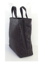 Current Boutique-Bottega Veneta - Brown Woven Leather Tote Bag