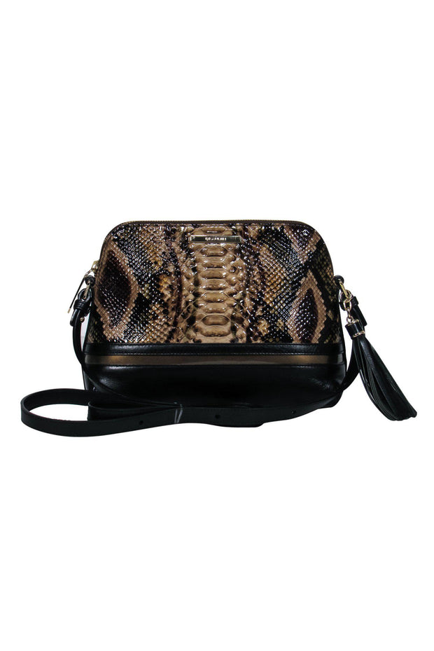 Current Boutique-Brahmin - Brown & Black Snakeskin Crossbody