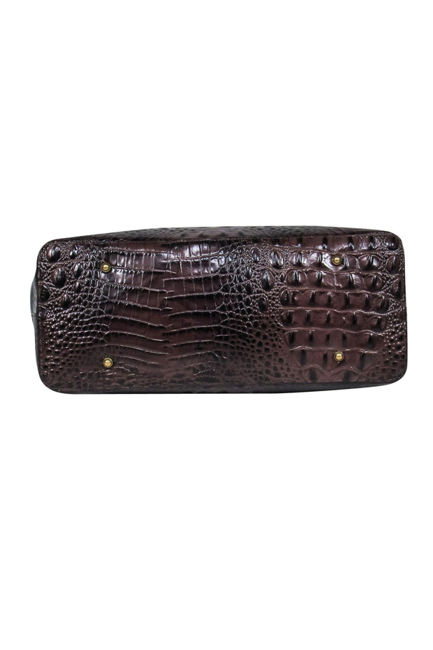 Current Boutique-Brahmin - Brown Crocodile "Anytime Tote Melbourne"