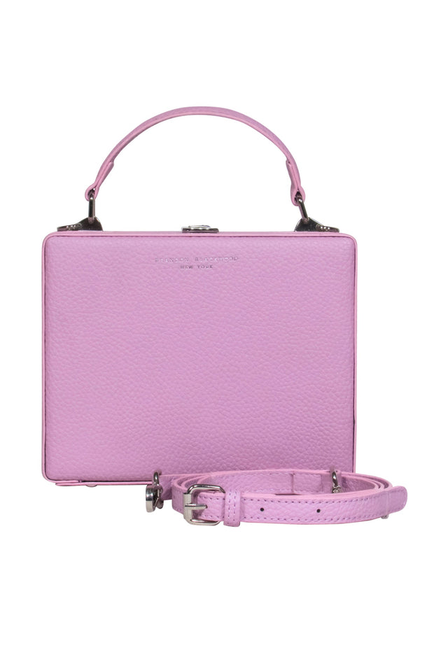 Current Boutique-Brandon Blackwood - Lavender Leather Kendrick Trunk Crossbody Bag