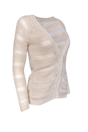 Current Boutique-Brochu Walker - Cream Open Knit Cardigan Sz P