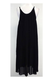 Current Boutique-Bruno Grizzo - Black Pleated Spaghetti Strap Dress Sz 8