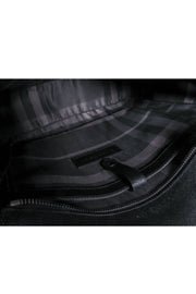 Current Boutique-Burberry - Black Textured Leather Convertible Satchel