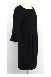 Current Boutique-Burberry - Black Wool 3/4 Sleeve Dress Sz 8