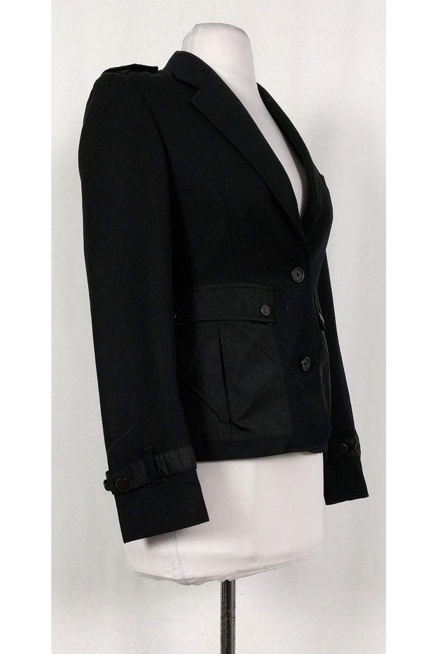 Current Boutique-Burberry - Black Wool Jacket Sz 2