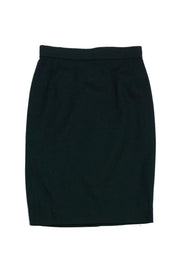 Current Boutique-Burberry - Forest Green Wool Blend Skirt Sz 6