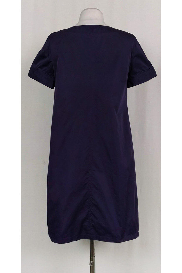 Current Boutique-Burberry London - Plum Short Sleeve Shift Dress Sz 6