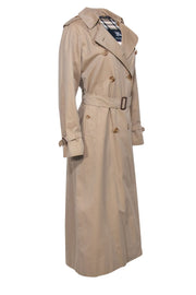 Current Boutique-Burberry - Tan Cotton Longline Classic Trench Coat Sz S