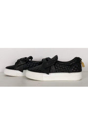 Current Boutique-Buscemi - Black Quilted Bow Skate Sneakers Sz 9