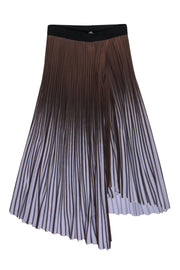 Current Boutique-By Malene Birger - Brown & Purple Ombre Pleated Midi Skirt Sz XXS