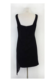 Current Boutique-CD Greene - Black Beaded Asymmetrical Hem Dress Sz M