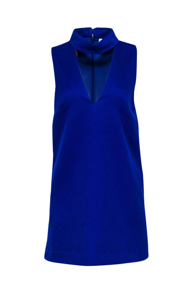 Current Boutique-C/MEO Collective - Cobalt Blue Cutout Neckline Cocktail Dress Sz XS