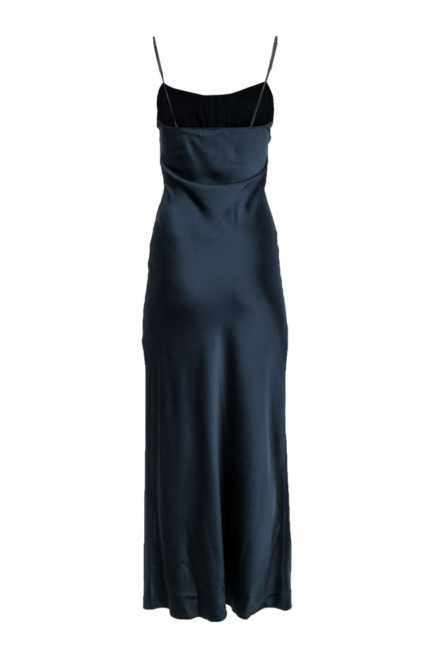 Current Boutique-C/MEO Collective - Navy Satin Empire Waist Maxi Slip Dress Sz XS