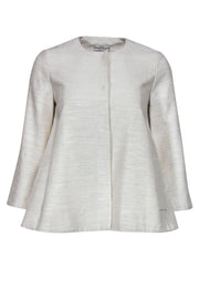 Current Boutique-CO - Metallic White Button-Up Blazer Sz XS