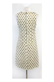 Current Boutique-Calypso - Cream Felted Wool Polka Dot Dress Sz 4