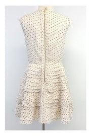 Current Boutique-Camilla and Marc - Ivory & Red Polka Dot Tiered Dress Sz 6