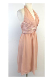 Current Boutique-Carlos Miele - Blush Halter Silk Dress Sz 4