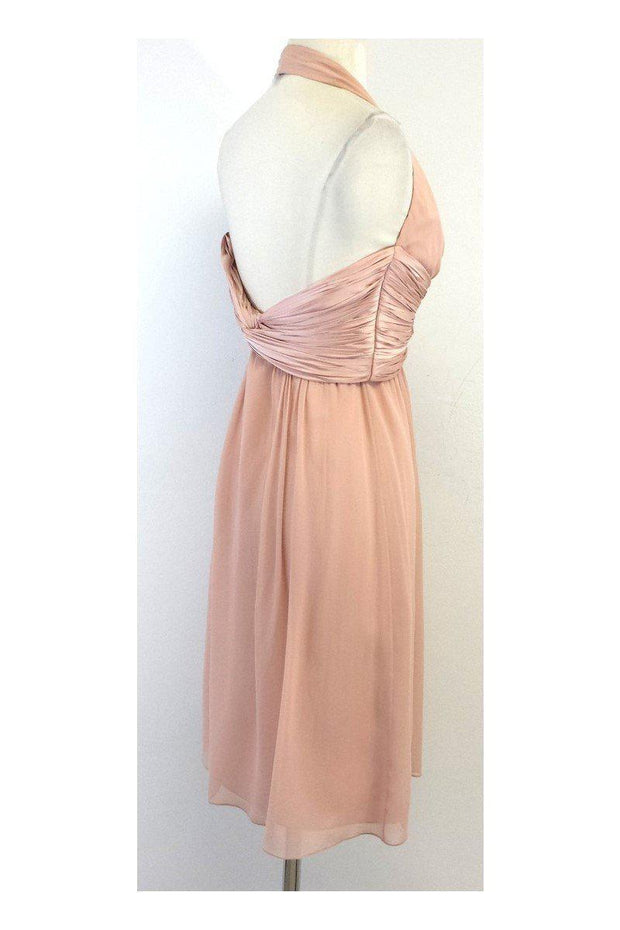 Current Boutique-Carlos Miele - Blush Halter Silk Dress Sz 4