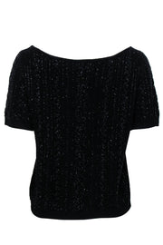 Current Boutique-Carmen Marc Valvo - Beaded Cashmere Sweater Sz L