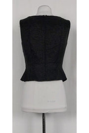 Current Boutique-Carmen Marc Valvo - Black Beaded Top Sz 6