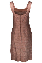 Current Boutique-Carmen Marc Valvo - Pink Shimmer Dress Sz M