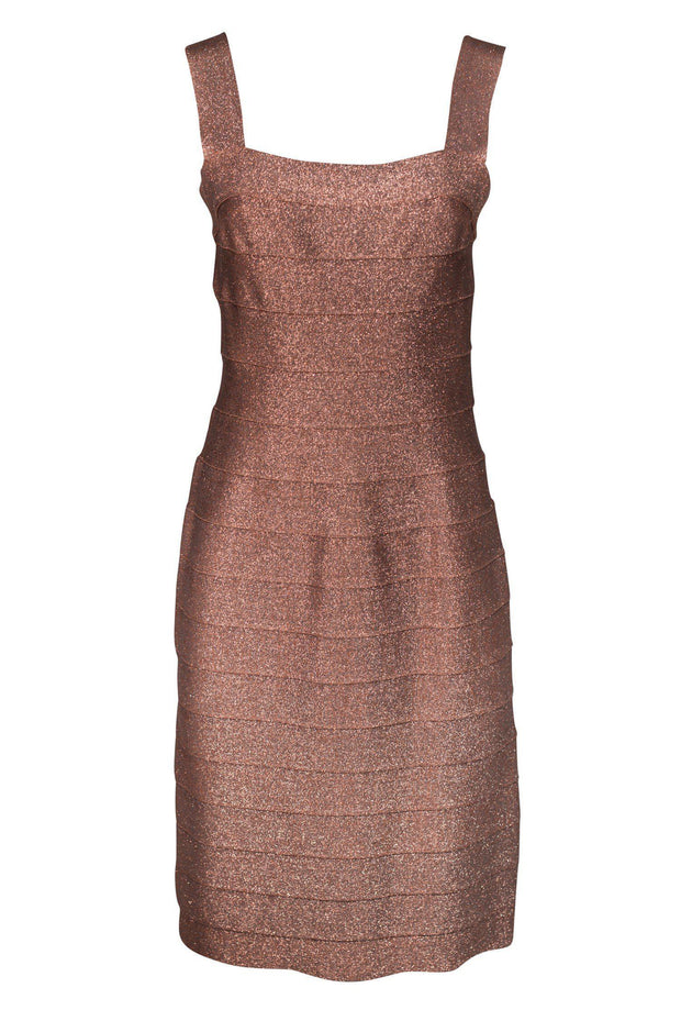 Current Boutique-Carmen Marc Valvo - Pink Shimmer Dress Sz M