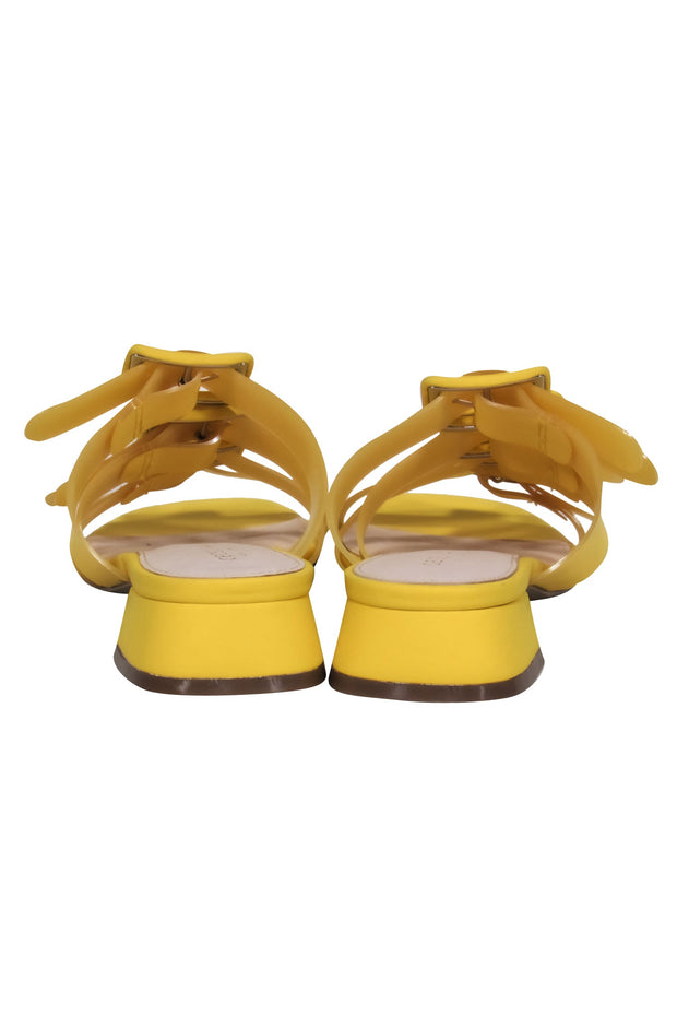 Current Boutique-Cecelia New York - Yellow Leather Strappy "Lexington" Sandals Sz 8.5