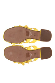 Current Boutique-Cecelia New York - Yellow Leather Strappy "Lexington" Sandals Sz 8.5