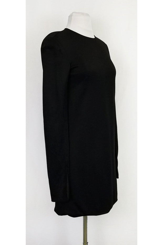 Current Boutique-Celine - Black Long Sleeve Shift Dress Sz 4