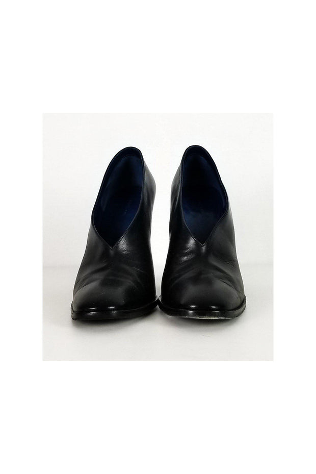 Current Boutique-Celine - Black Slip On Heels Sz 9