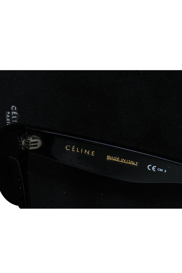 Current Boutique-Celine - Large Black Wayfarer Sunglasses