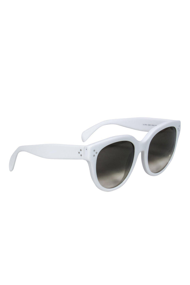 Current Boutique-Celine - White Round Sunglasses