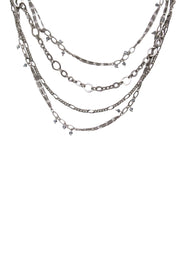 Current Boutique-Chan Luu - Silver Toned Multi Strand Necklace