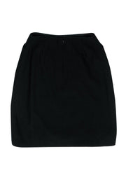 Current Boutique-Chanel - Black Wool Pencil Skirt Sz 00