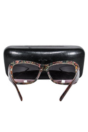 Current Boutique-Chanel - Brown Marbled Small Square Sunglasses