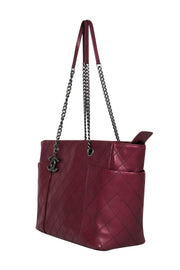 Current Boutique-Chanel - Oxblood Quilted Leather Tote