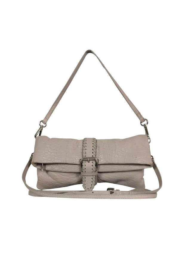 Current Boutique-Charles Jourdan - Grey Leather Crossbody Bag