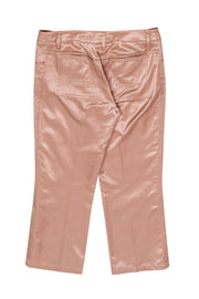 Current Boutique-Christian Dior - Light Pink Satin Capri Pants Sz 6