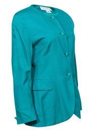 Current Boutique-Christian Dior - Vintage Teal Suit Blazer w/ Buttons Sz 10