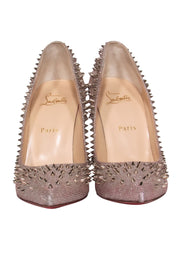 Current Boutique-Christian Louboutin - Champagne Escarpic Spike Pump Sz 10