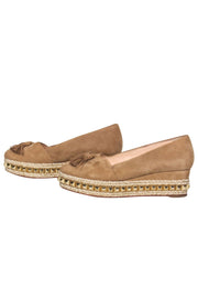 Current Boutique-Christian Louboutin - Tan Espadrilles w/ Gold-Toned Studs Sz 6