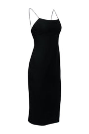 Current Boutique-Cinq a Sept - Black Strappy Bodycon Dress w/ Slit Sz 6