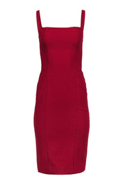 Current Boutique-Cinq a Sept - Red Sleeveless Sheath Dress Sz 2